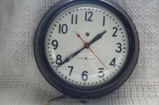 Vintage General Electric Ge Industrial School Clock Glass Face Cover