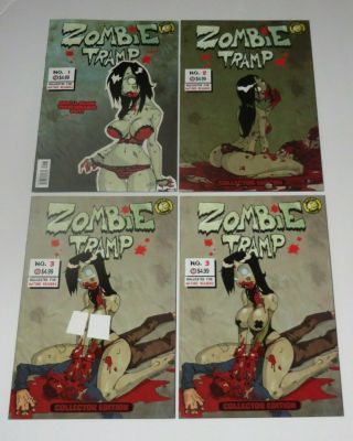 Zombie Tramp Origins Collector Edition Set 1,  2,  3 (3 A,  B Covers) Dan Mendoza
