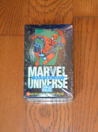 1992 Skybox " Marvel Universe Series 3 " Trading Cards,  Factory Box