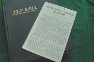 Holy Bible - Standard Reference Bible Blue Ribbon Hertel 1955 11 ",  Guide