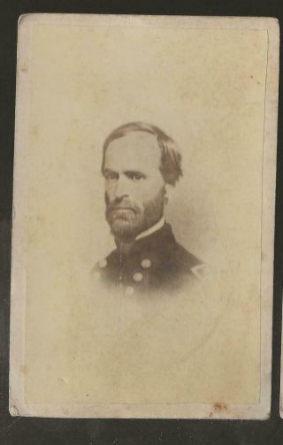 Civil War Era Cdv Union General William T Sherman 2