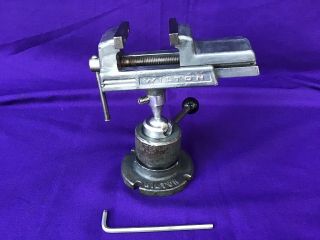 Vintage Wilton Baby Vise 2 - 1/4 Inch Jaws With 344 Pow - R - Arm Base Rare Vise
