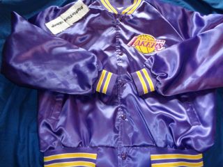Los Angeles Lakers Chalk Line Jacket Size X - Large Adult Vintage
