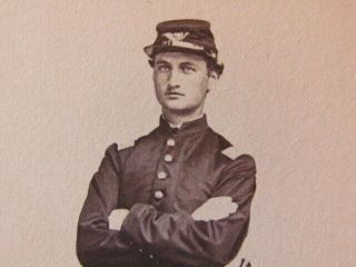44th Massachusetts Infantry Lt.  James Schouler Cumston Cdv Photograph