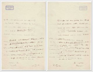 Theodor Mommsen – Autographed Letter Signed By The Nobel Prize Winner