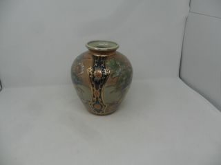 Large Japanese Satsuma Vase - Crackle Glaze 2