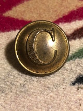 Civil Car Confederate Cavalry Coat Button Cs 26a