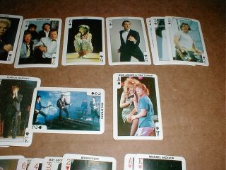 Rock ' n Bubble Mick Jagger Whitney Houston Sting Diana Ross Queen card set - 1 2