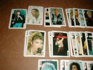 Rock ' n Bubble Mick Jagger Whitney Houston Sting Diana Ross Queen card set - 1 3
