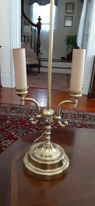 Vintage Brass Bouillotte Table Lamp