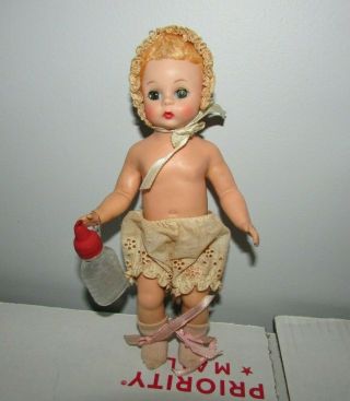 Vintage Madame Alexander 7.  5 " Little Genius Wendy Kins Baby Doll Non - Jointed