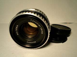 M42 Carl Zeiss Jena Pancolar 1,  8/50 Thorium 8 Blades Top Vintage Lens