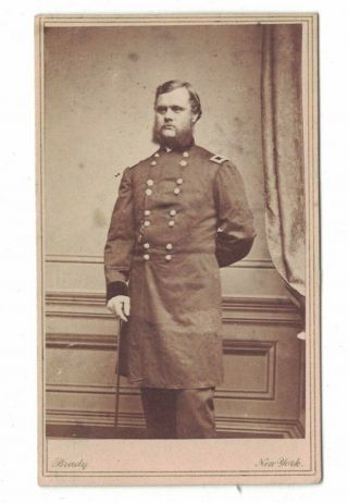 Scarce Civil War Cdv Col R.  O.  Tyler 1st Connecticut Heavy Artillery 1863 Bradys