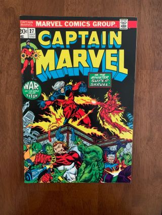 Captain Marvel 27 (july,  1873 Marvel) 2nd App.  Drax,  3rd App.  Thanos Vf