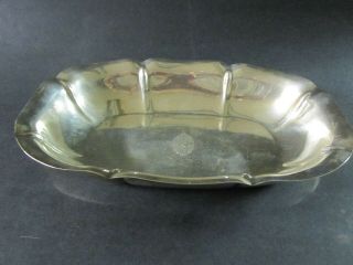 Vintage Sterling Silver Serving Bowl Dish By Salem 11 " By 7.  25 " Oval