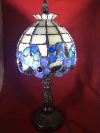 Antique/vintage Thomas Pacconi Classic Tiffany Style Desk Lamp 12 "