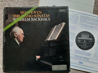 Beethoven Piano Sonatas Complete Backhaus Decca Sxla 6452 - 61 10 Lps