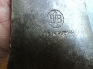 Vintage Hb Hults Bruk 06 / 1 1/4 Sweden Hatchet Axe