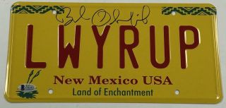 Bob Odenkirk Signed Better Call Saul License Plate Autograph Proof Becket