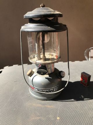 Coleman Unleaded 1 Pressure Lamp Lantern Made In Usa