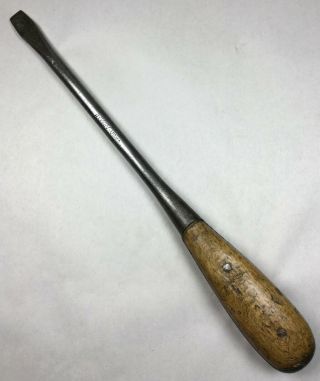 Vintage Irwin 13 " Perfect Handle Style Slotted Flat Tip Screwdriver Usa Tool