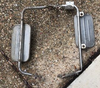 Vintage Ford Script Truck F100 F150 Ranger West Coast Jr.  Stainless Mirrors