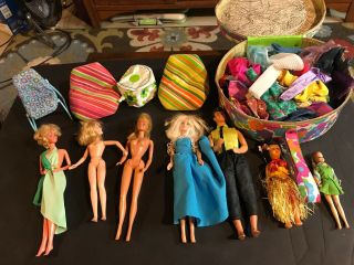 Vintage Barbie Doll Clothes,  Furniture,  Dolls Mostly 80 
