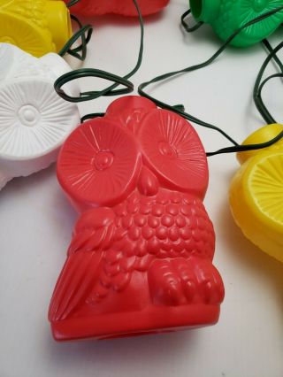 Vintage 7 Owls Retro Blow Mold Camping RV Lights Outside Light 2