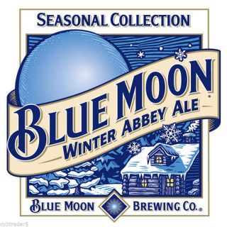 Blue Moon Beer Advertising Label Refrigerator / Tool Box Magnet Man Cave