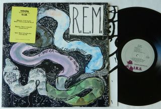 R.  E.  M.  Rem Reckoning Nm Orig Us Promo I.  R.  S.  Lp Hype Sticker Inner Sleeve