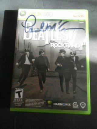 The Beatles / Paul Mccartney / Hand - Signed Xbox Rockband /