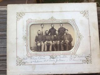 Civil War CDV Of Seven Officers 94th York Infantry Id’ed Baltimore MD 2