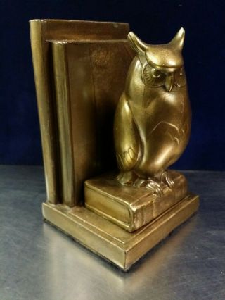Antique Frankart Great Horned Owl Bookend 6 " Sculpture,  Art Deco,  Bronze Spelter