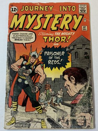 1962 Marvel Comics Journey Into Mystery 87 Mighty Thor