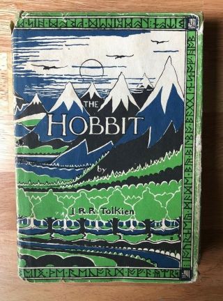 The Hobbit Jrr Tolkien Hb/dj 33rd Printing Us Edition Vintage
