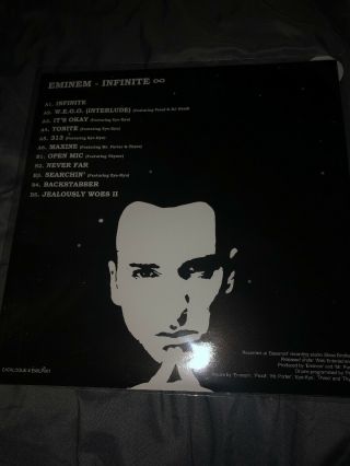 Eminem Infinite Vinyl Rare (limited Edition) 500 Made 2