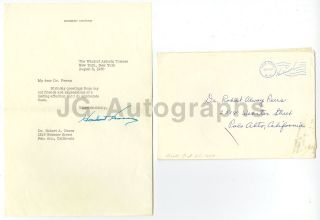 Herbert Hoover - 31st U.  S.  President - Signed Letter (tls),  1960
