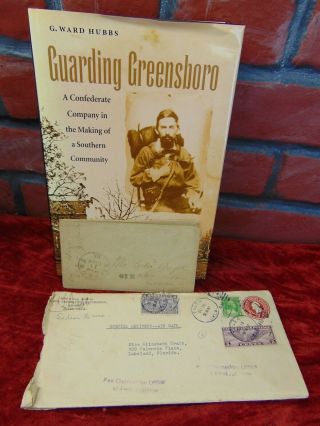 1863 Confederate Soldier Civil War Letter W/richmond Va Cover W/greensboro Book