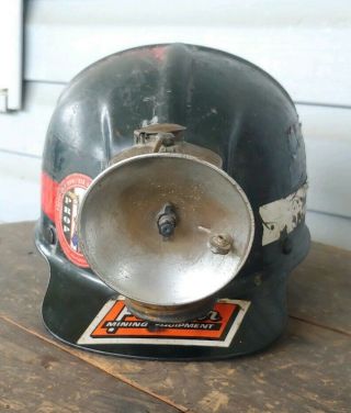 Vintage? Msa Miners Hat With Carbide Lamp