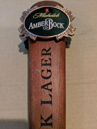Michelob Amber Bock Dark Lager Beer Tap Handle