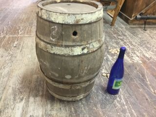 Old Antique Vintage Wooden Wood Barrel Vessel Keg Whiskey Bourbon Wine Bulgaria
