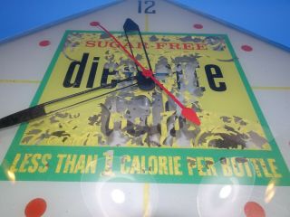 Vintage Sugar Diet Rite Cola 1 Calorie Electric PAM Wall Clock. 2