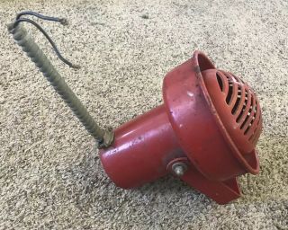 Vintage Federal Sign And Signal Siren,  Red,  Model B9,  115 Volts 3