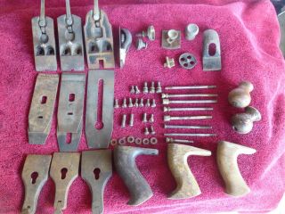 Box Of Vintage Plane Parts Mostly Stanley