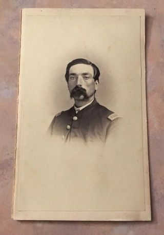 Signed George W.  Mather 105th Ny Infantry Cdv Signed Civil War