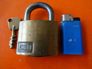 Old Antique Padlock From Chubb England Old High Security Padlocks Lock