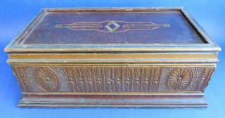 Edwardian Art Deco Wooden Drawer Box 1900s For Jewellery Trinkets Etc