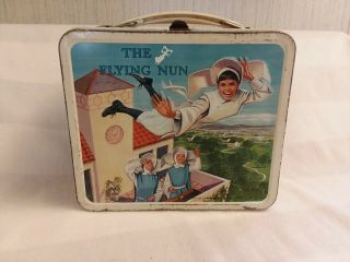 Vintage Metal 1968 Flying Nun Lunchbox.  No Thermos.