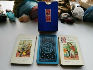 Antique Vintage Doctor Marius Divining Cards " Suits Of Love " Lenormand Tarot