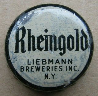 Rheingold Liebmann Breweries Inc Ny Cork Beer Bottle Cap